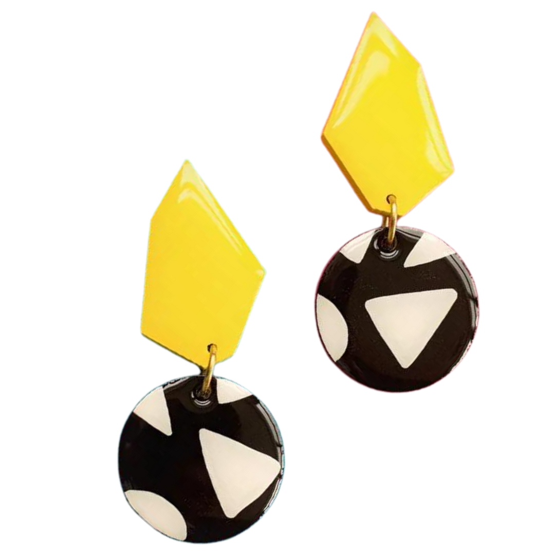 Monochrome Statement Earrings