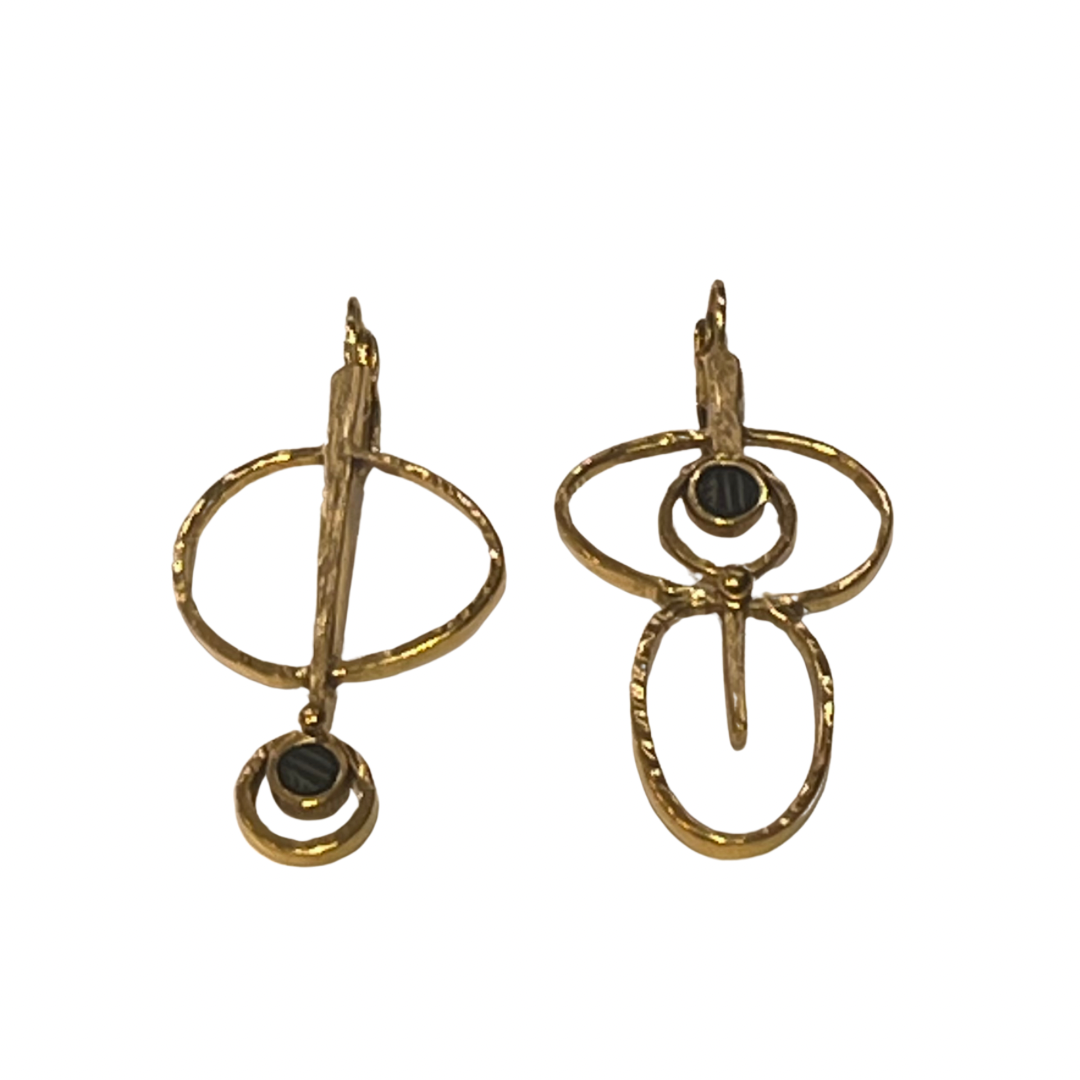 Amelie Gold Plated Pewter Earrings