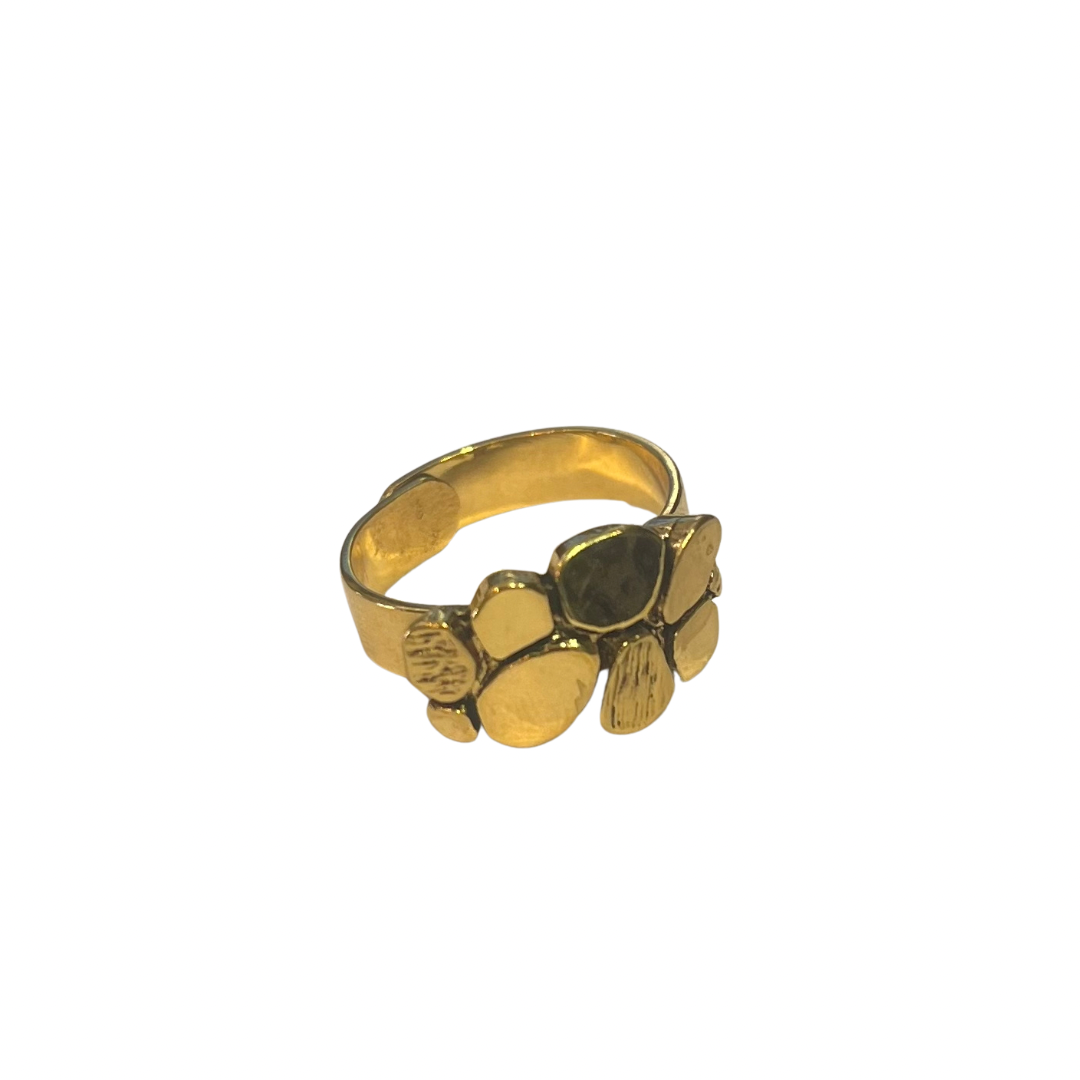Kellie Gold Plated Pewter Ring