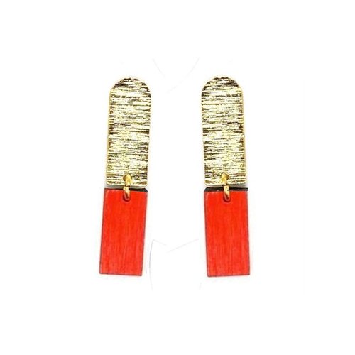 Chrissy Earrings in Red