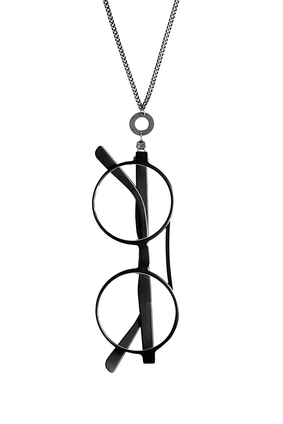 EyesOnOff Eyewear Silver Fine Curb Chain