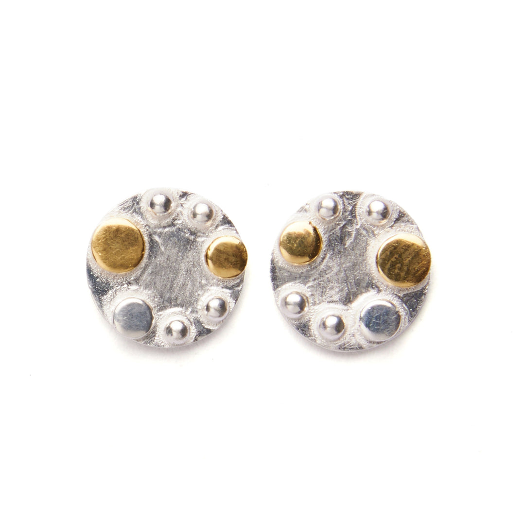 Iona Silver & Gold Stud