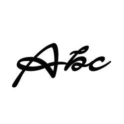 A simple black arrow points right on a white background, ideal for highlighting jewelry such as the Name Necklace by Personalised Charms.