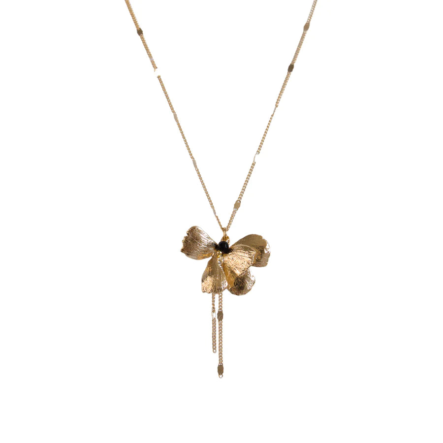 Pansy Necklace Gold