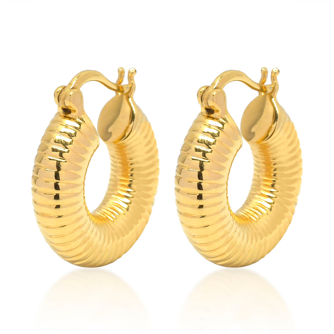 Monica  Ribbed Earrings