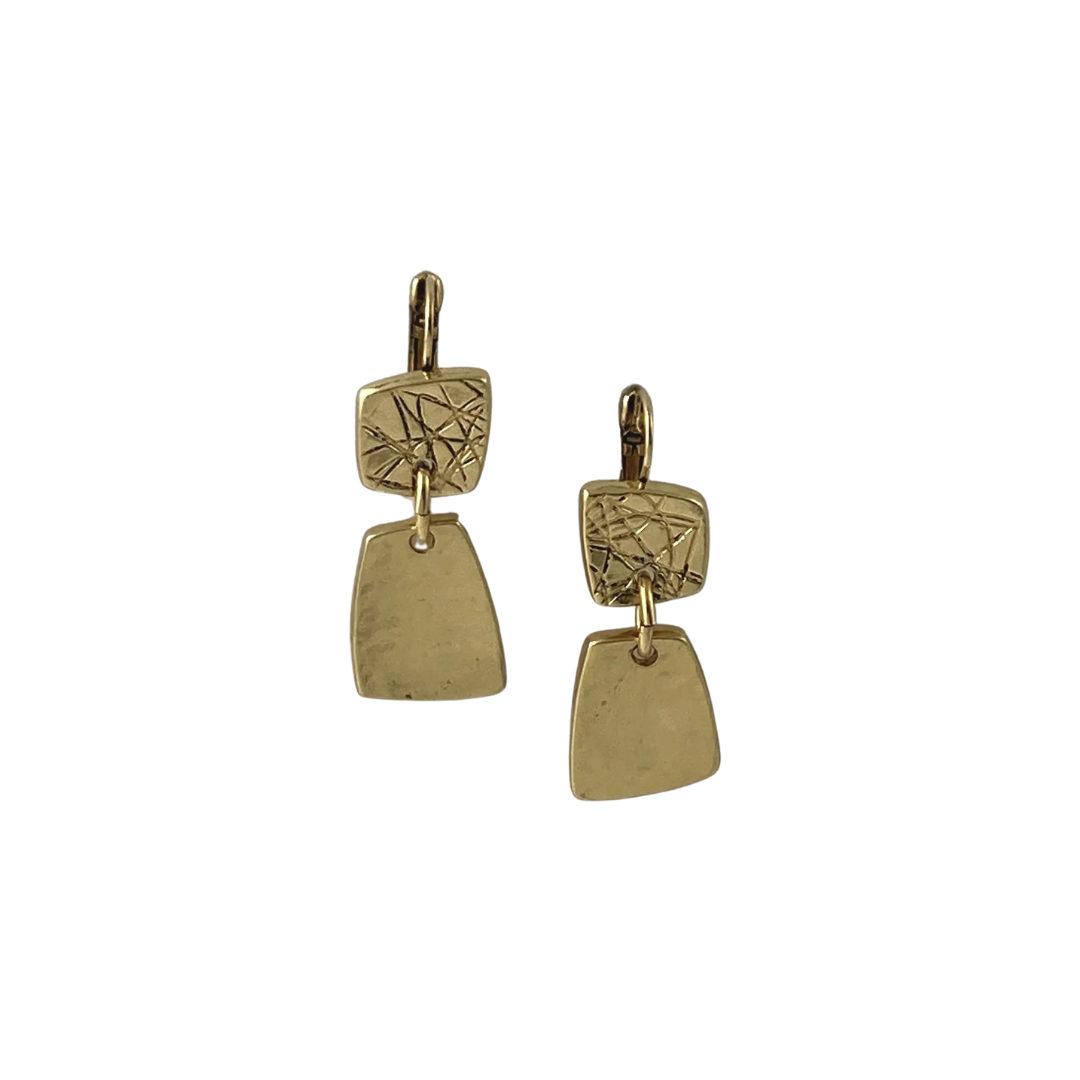 Maile Gold Plated Pewter Earrings