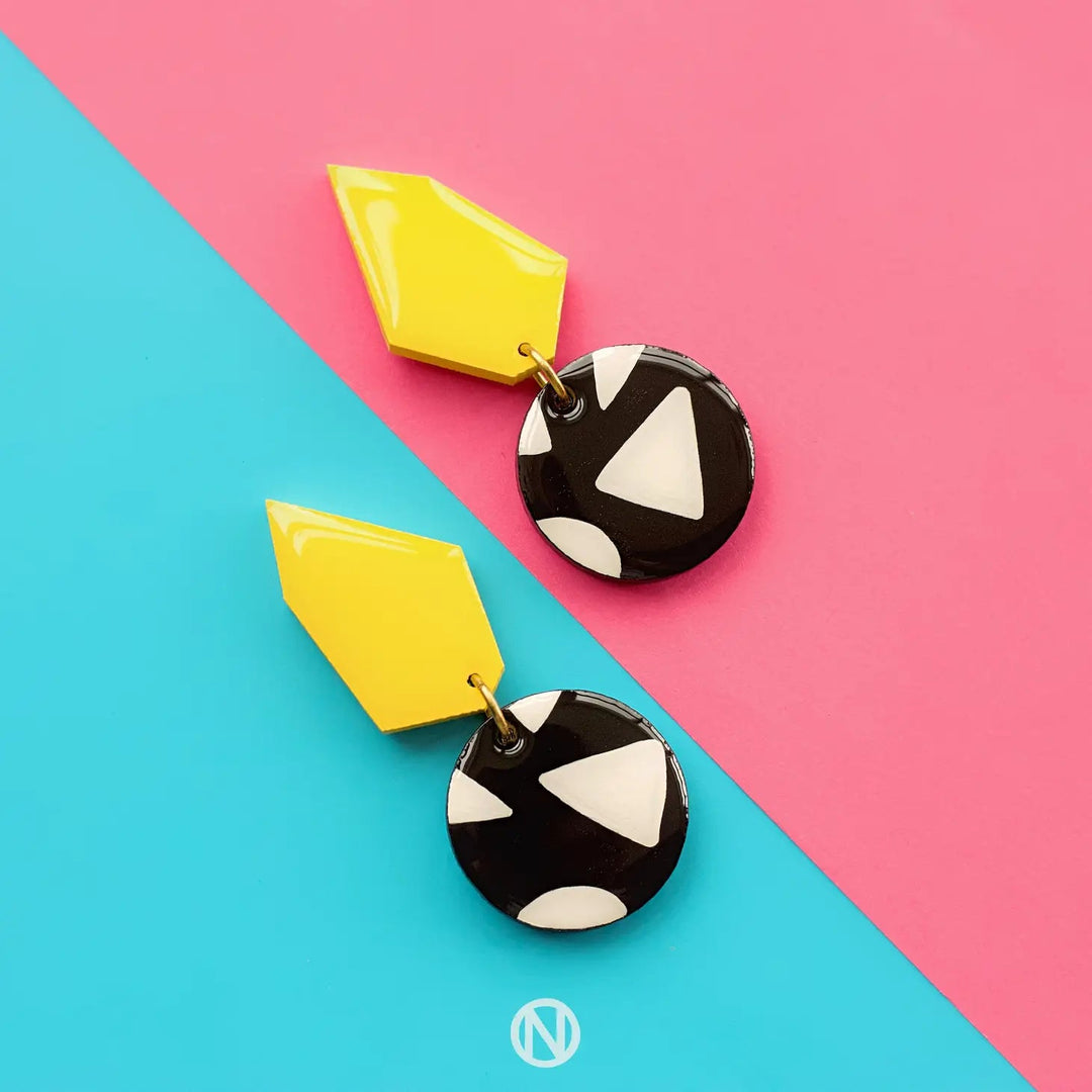 Monochrome Statement Earrings