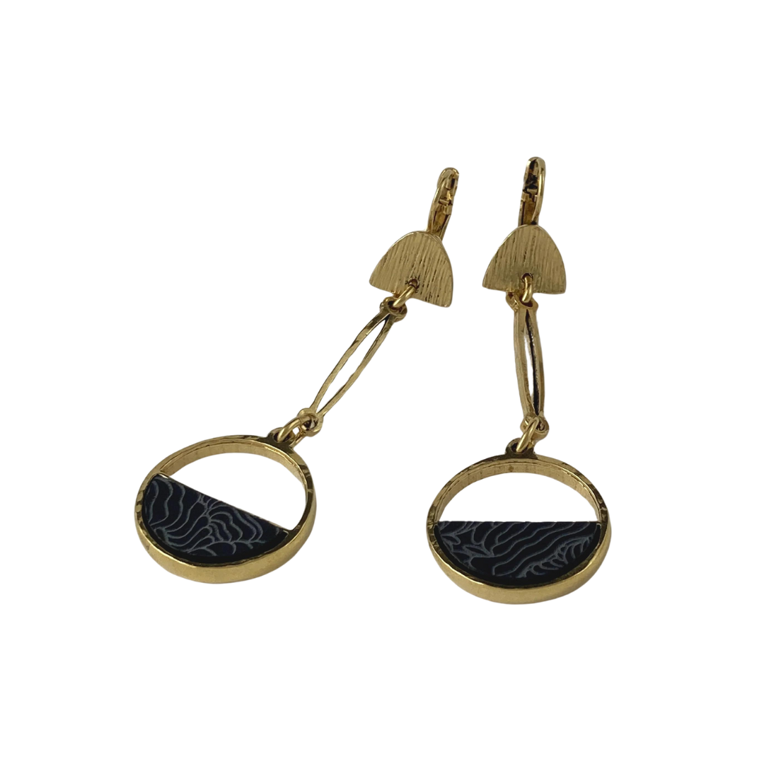 Tahina Gold Plated Pewter Earrings