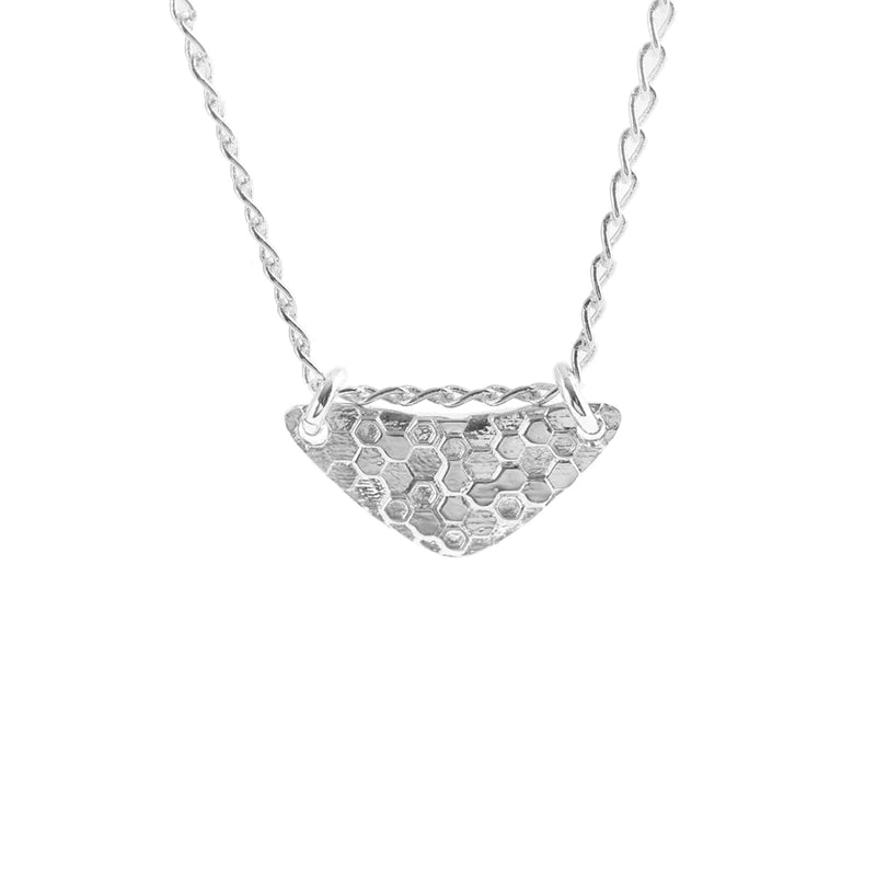 Little Shield Necklace Silver