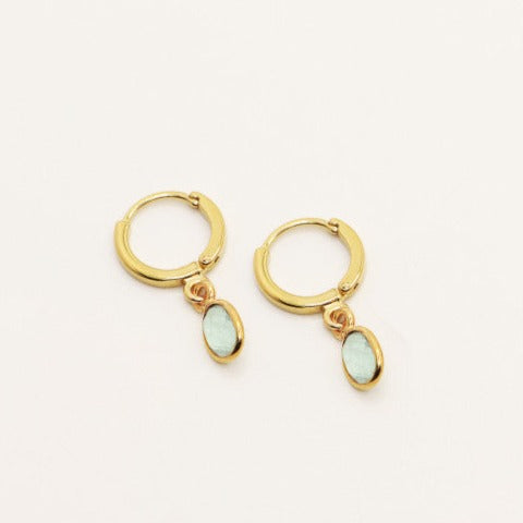 Gaia Aqua Chalcedony Earrings