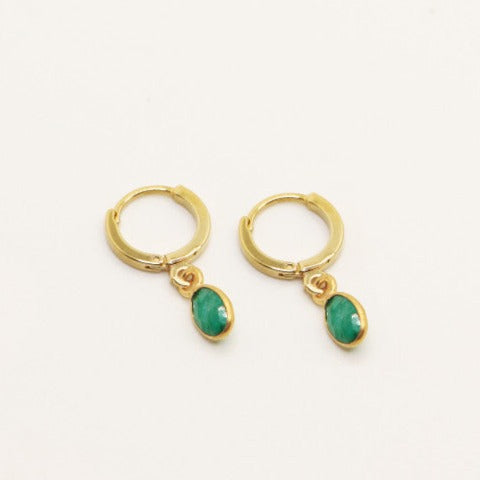 Gaia Emerald Earrings
