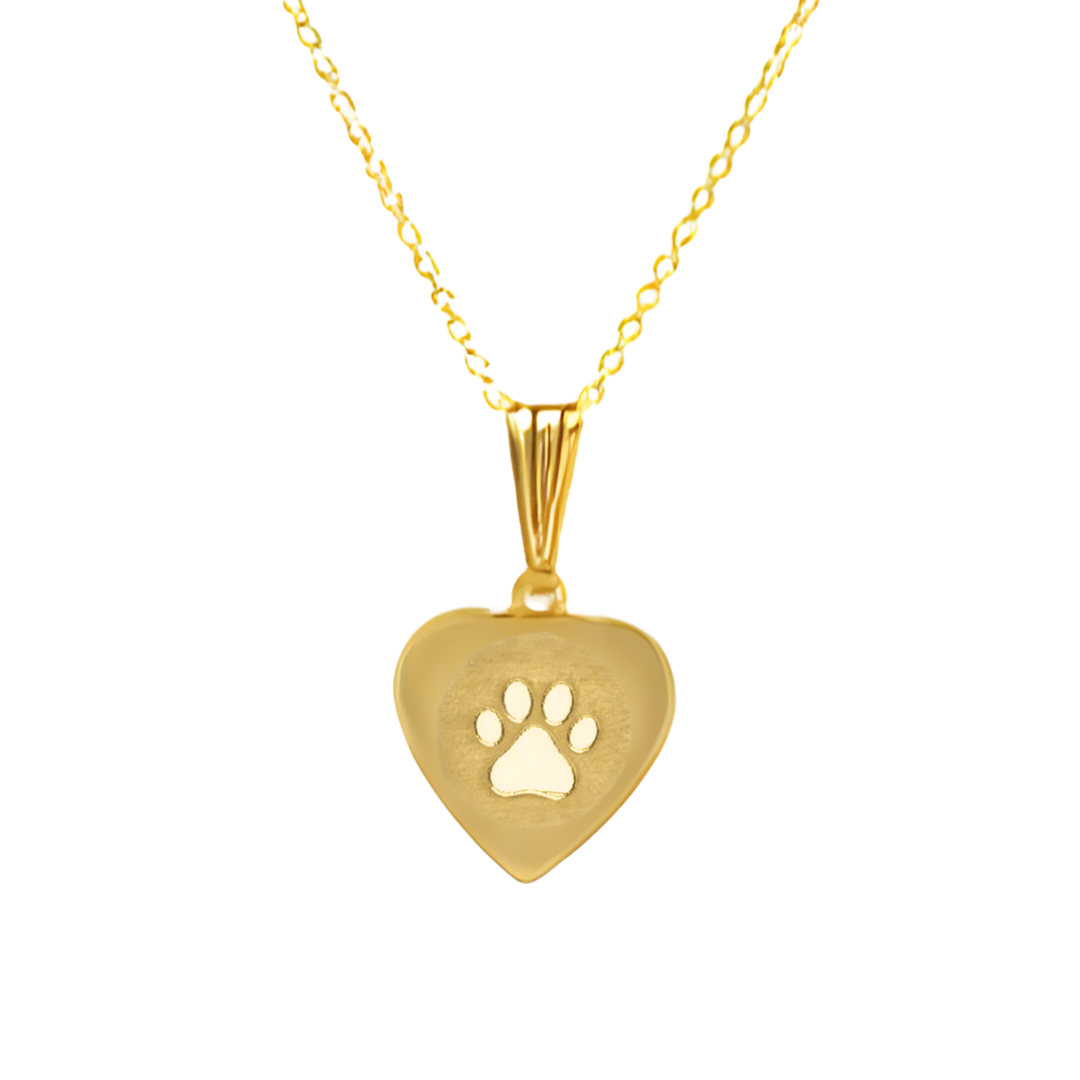 The Engraved Fingerprint Pendant by Personalised Charms features a heart-shaped gold charm with a fingerprint engraving, making it a beautiful personalised gift. Its delicate chain and polished finish add elegance, perfect for meaningful occasions.