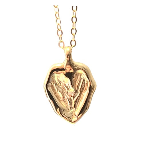You Melt My Heart Gold Pendant