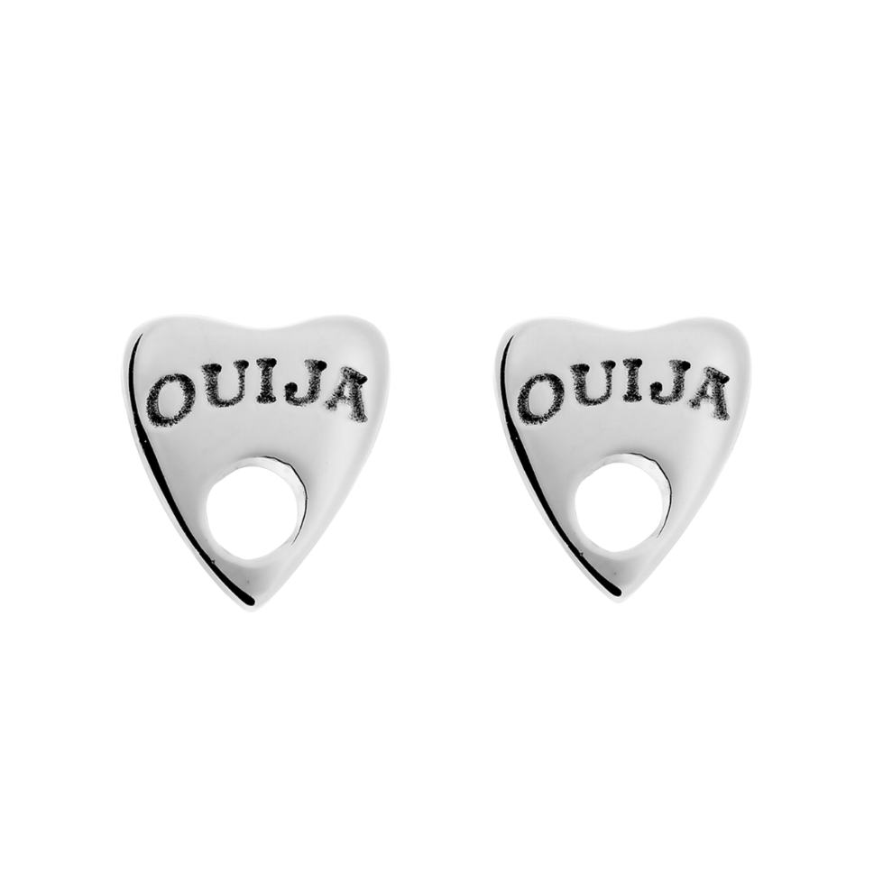 Ouija Silver Earrings