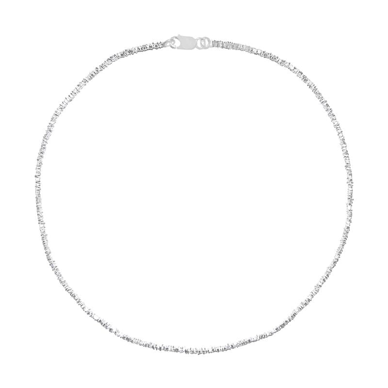 Square Silver Necklace