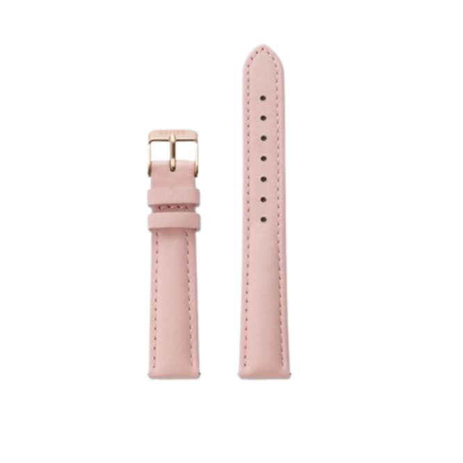 Strap 16 mm Leather Pink, Rose Gold Colour