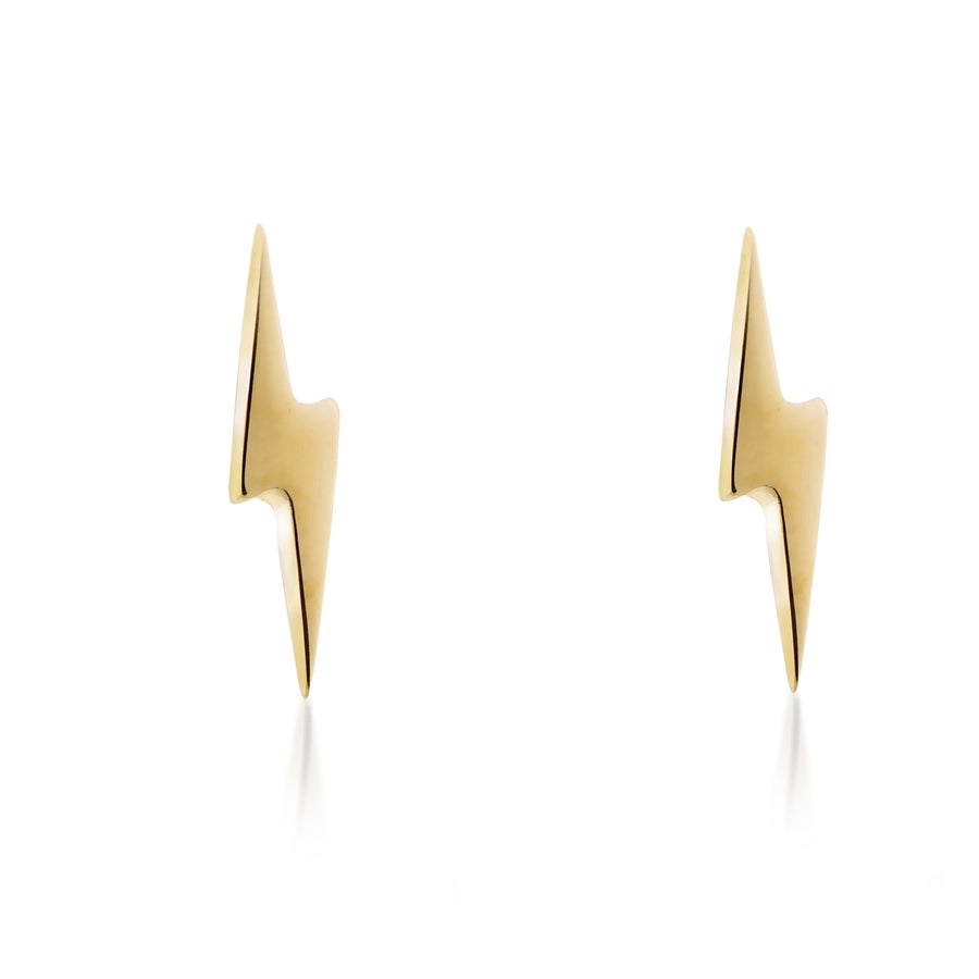 The Collective Dublin - Home to Irish Design - Cosmic Boulevard : Tiny Lightning Bolts 9ct Yellow Gold