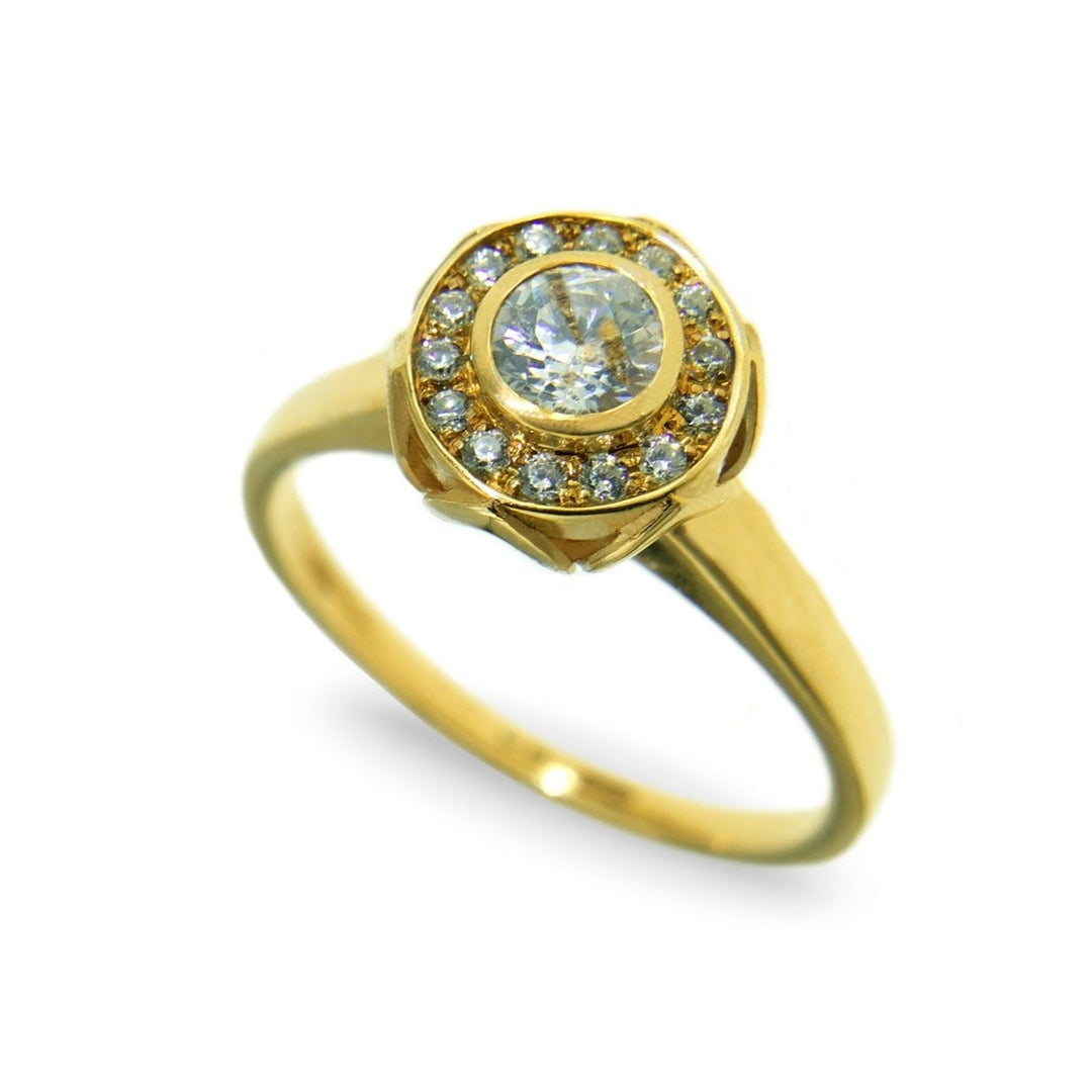 Éirne - Diamond Halo Engagement Ring