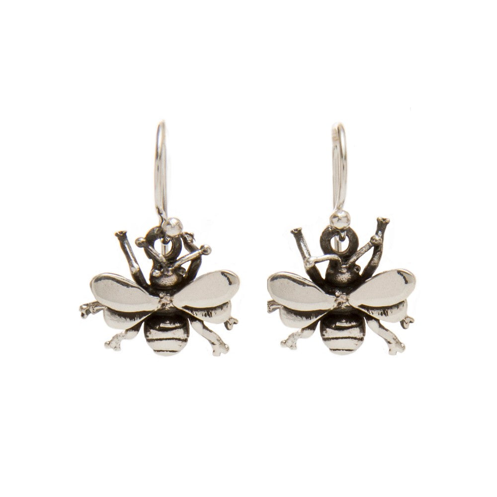 Bee insect dangle earrings-Gallardo & Blaine Designs