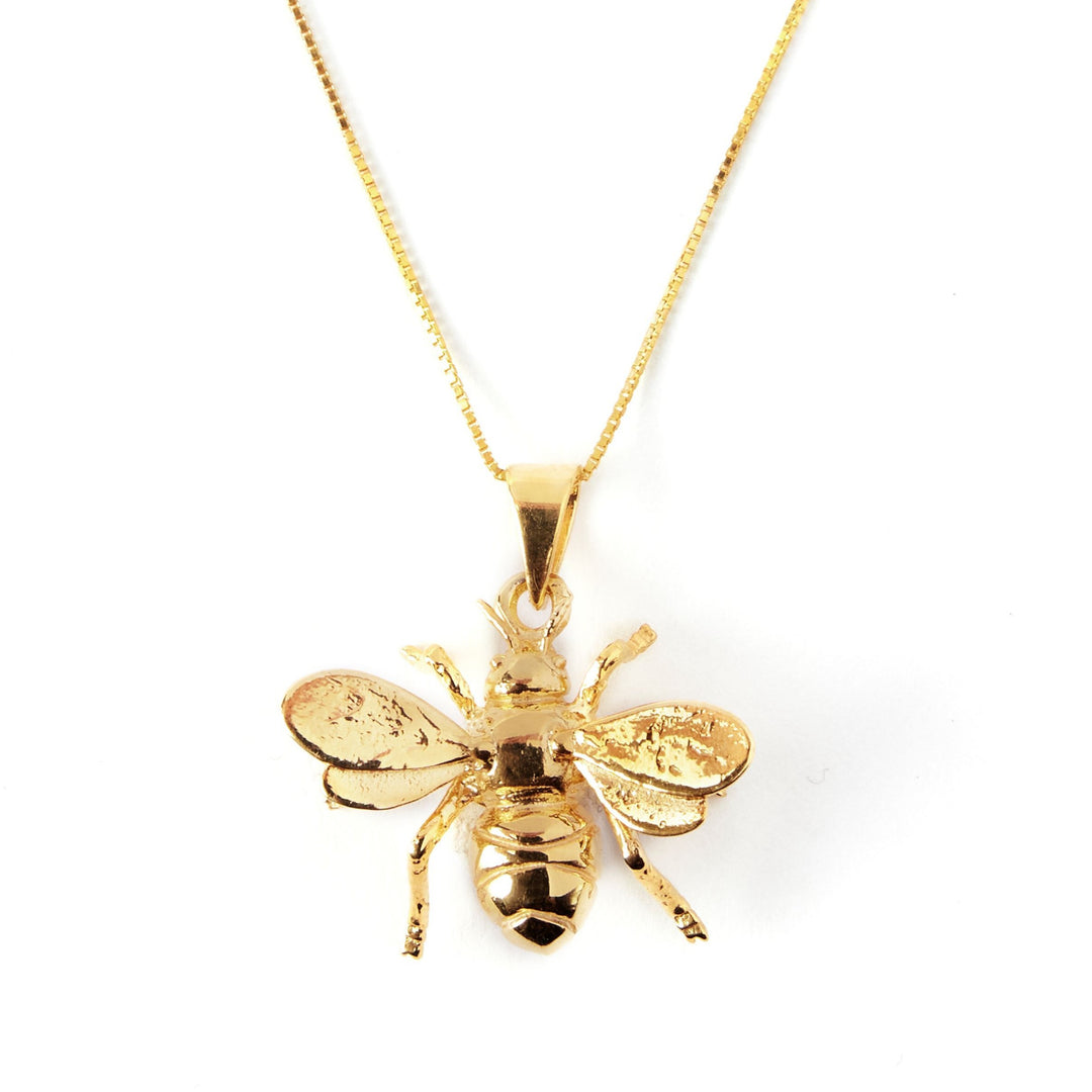 Wildlife Pendant - Large Bee With Chain