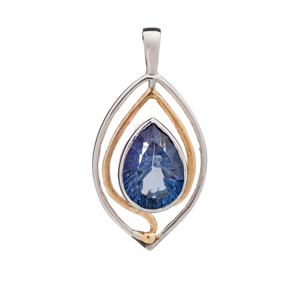 Tulip Pendant in Blue Quartz - Gallardo & Blaine Designs