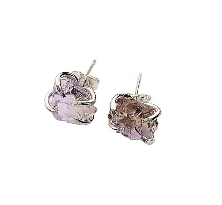 Raw Ametrine Stud Earrings - 1