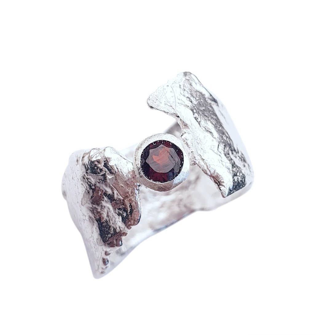 Faerie Tale Ring with Garnet