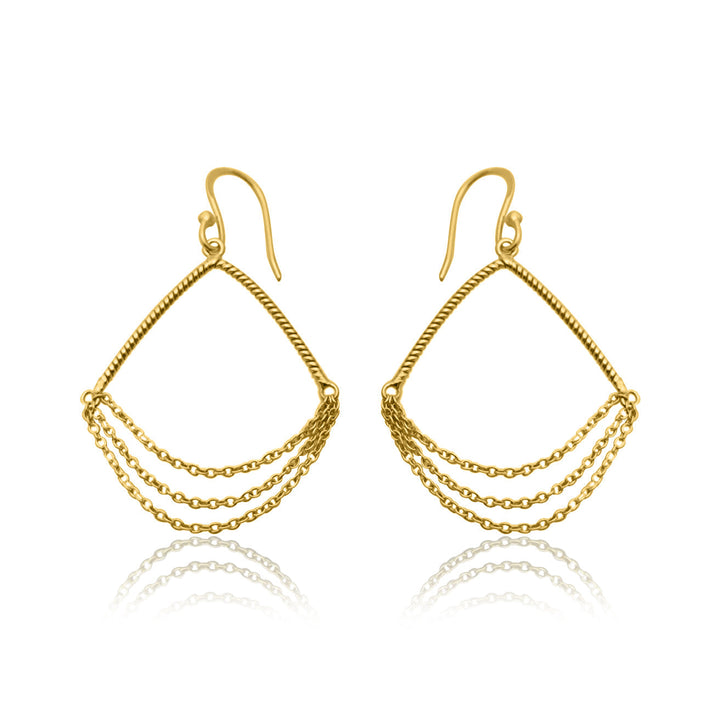 3 Chain Dangle Earrings