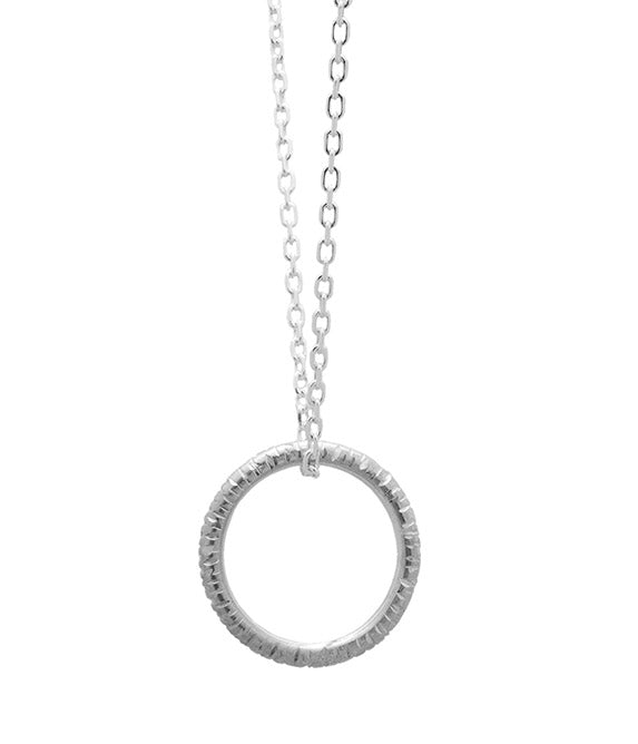 Into The Light Circle Pendant Silver