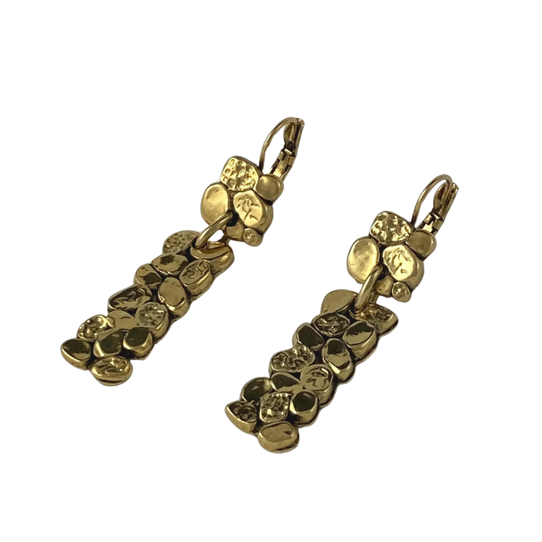 Alexa Gold Plated Pewter Earrings