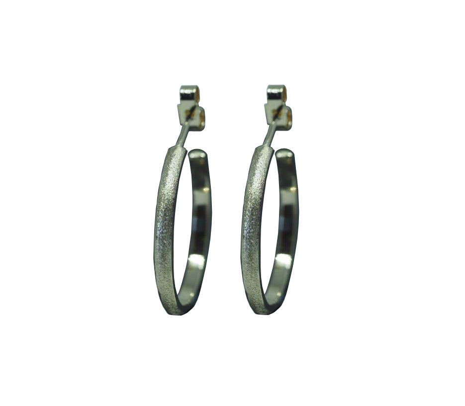 Ellipse Small Hoops 9ct Yellow Gold