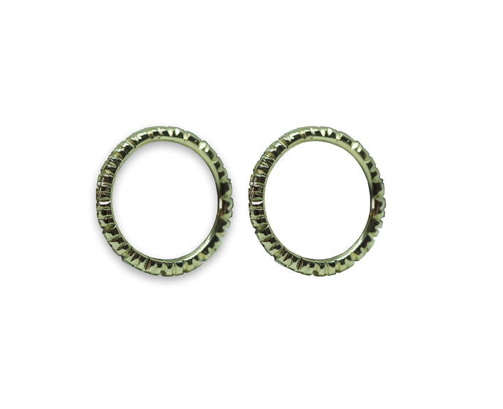 Into The Light Circle Earrings 9ct Yellow Gold