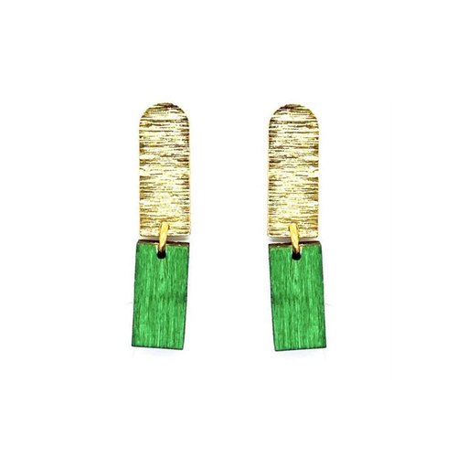 Chrissy Earrings in Green