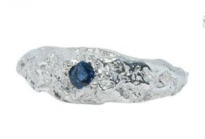 Dublin Bay Silver RIng  with Sapphire