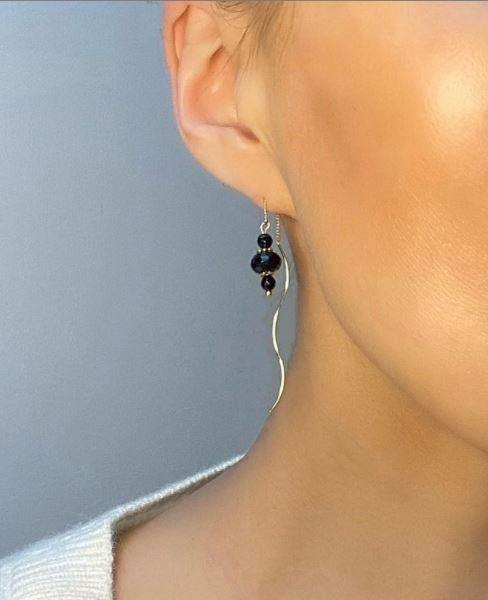 Freia Black Earrings - The Collective Dublin