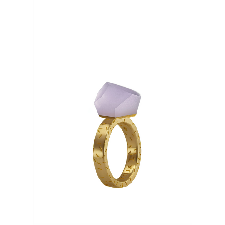 Fruit Bijoux Ring Top VU Crystals Lilac Purple