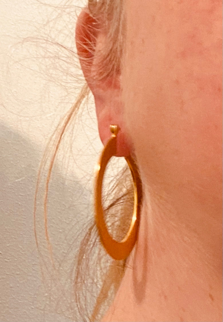 Satin Hoop Earrings