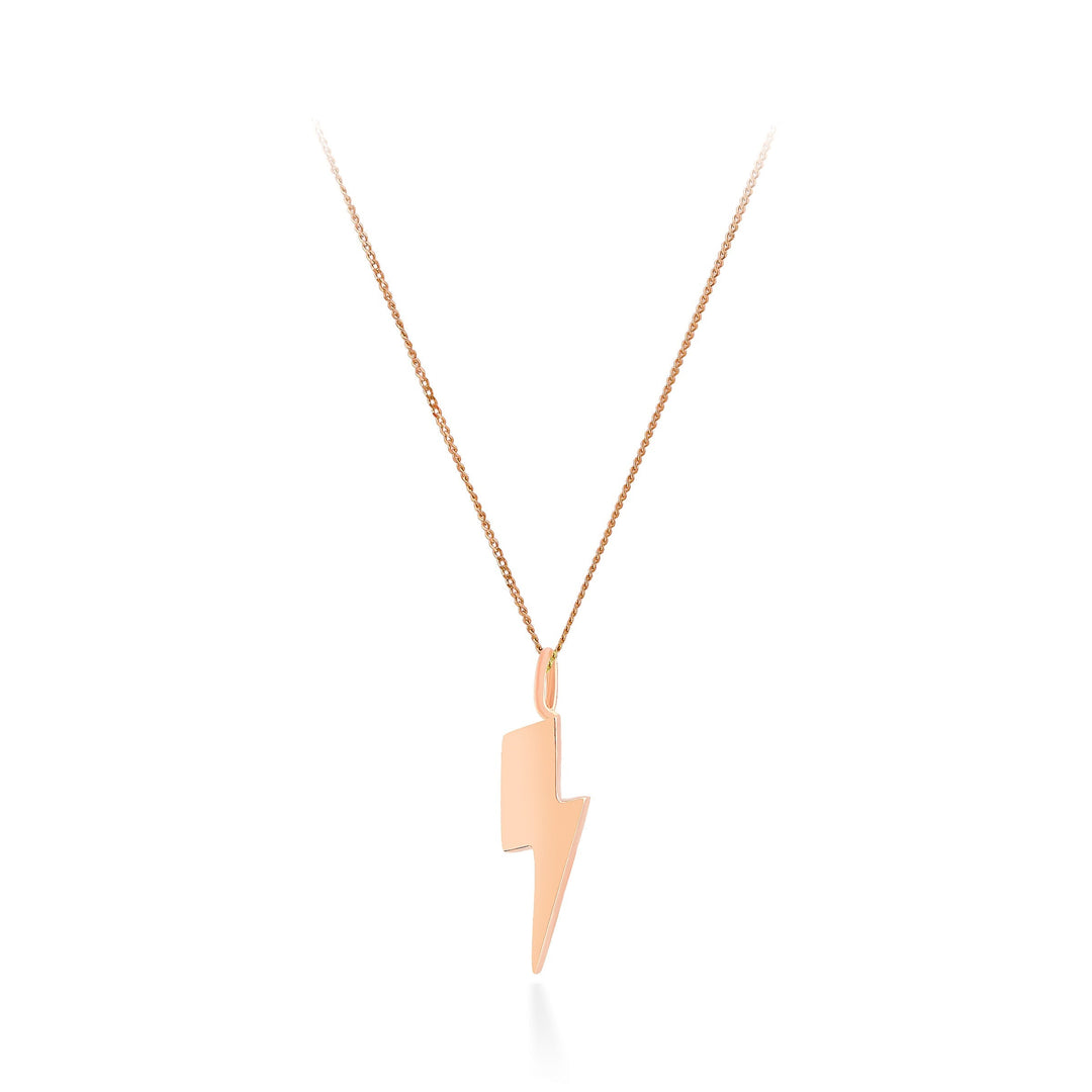 Bowie Lightning Bolt Pendant 9ct Gold (Yellow or Rose Gold)