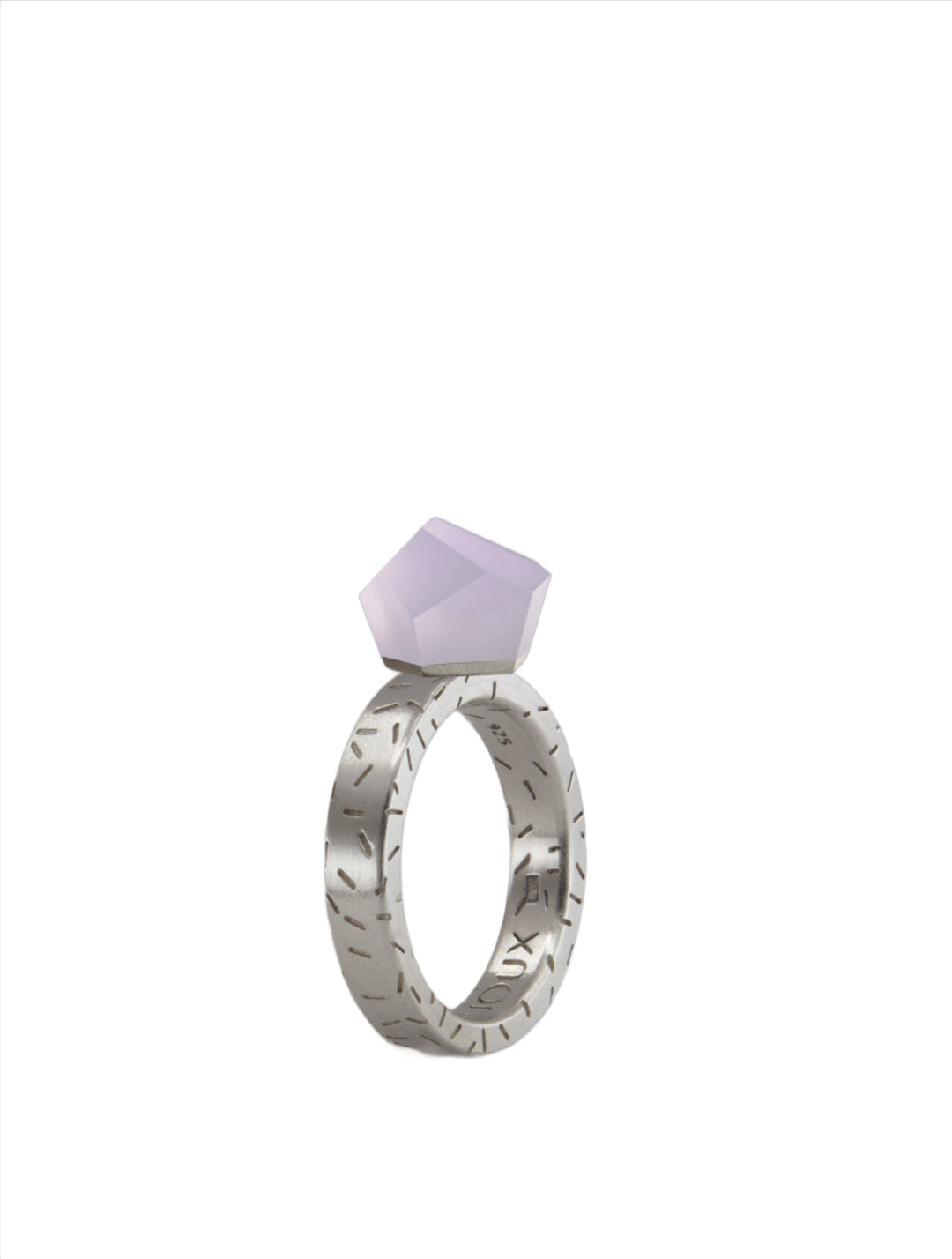 Fruit Bijoux Ring Top VU Crystals Lilac Purple