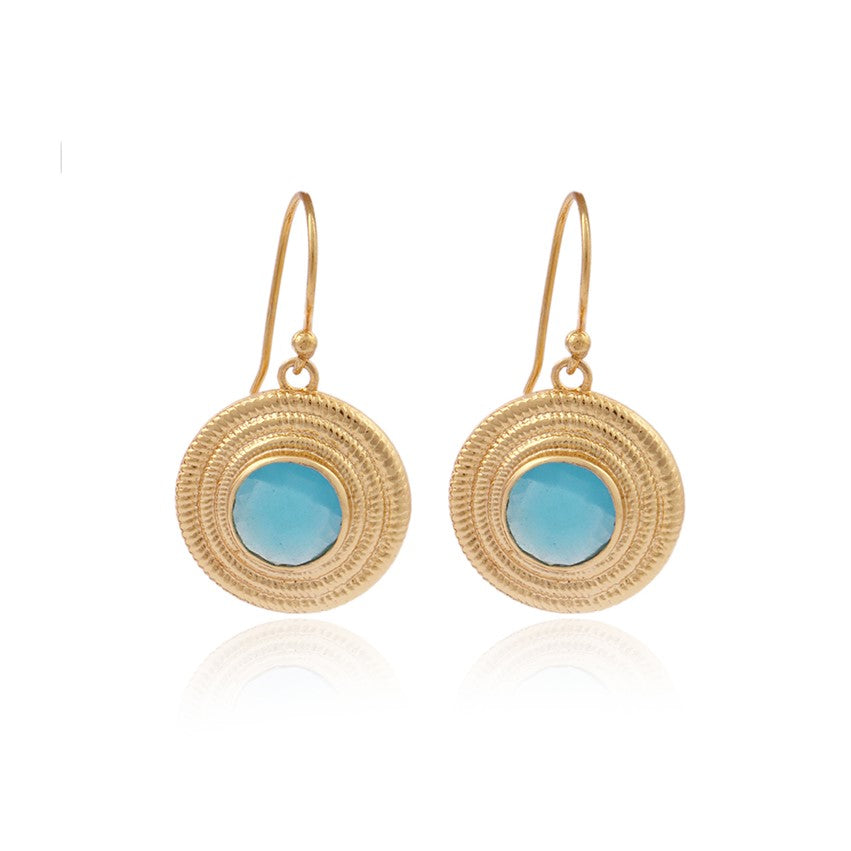 Melissa Blue Chalcedony Earrings