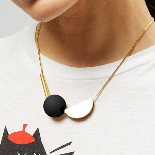 Multishape Necklace in Black