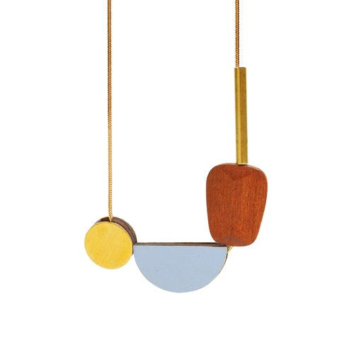 Multishape Plus Necklace in Lilac