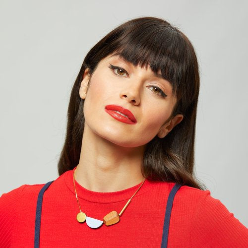 Multishape Plus Necklace in Lilac
