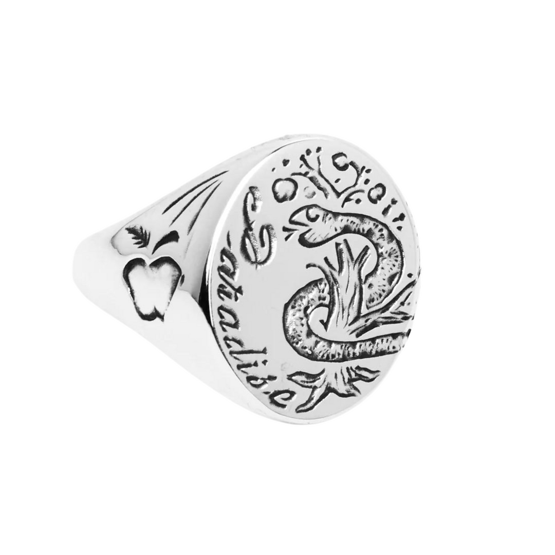 Sterling Silver Paradise Signet Ring