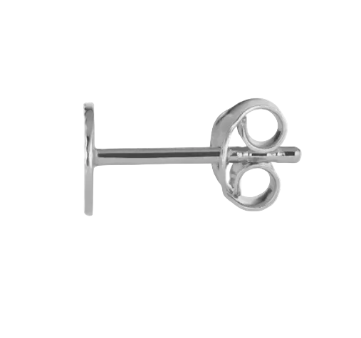 A side view of a stud earring shown in profile against a white background.