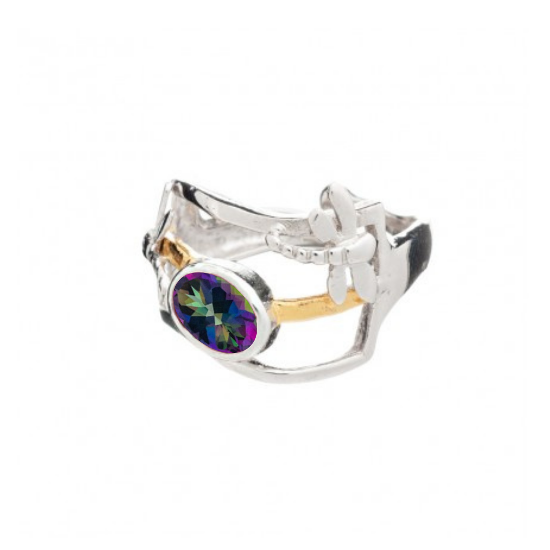 Small Dragonfly Ring in various gemstones