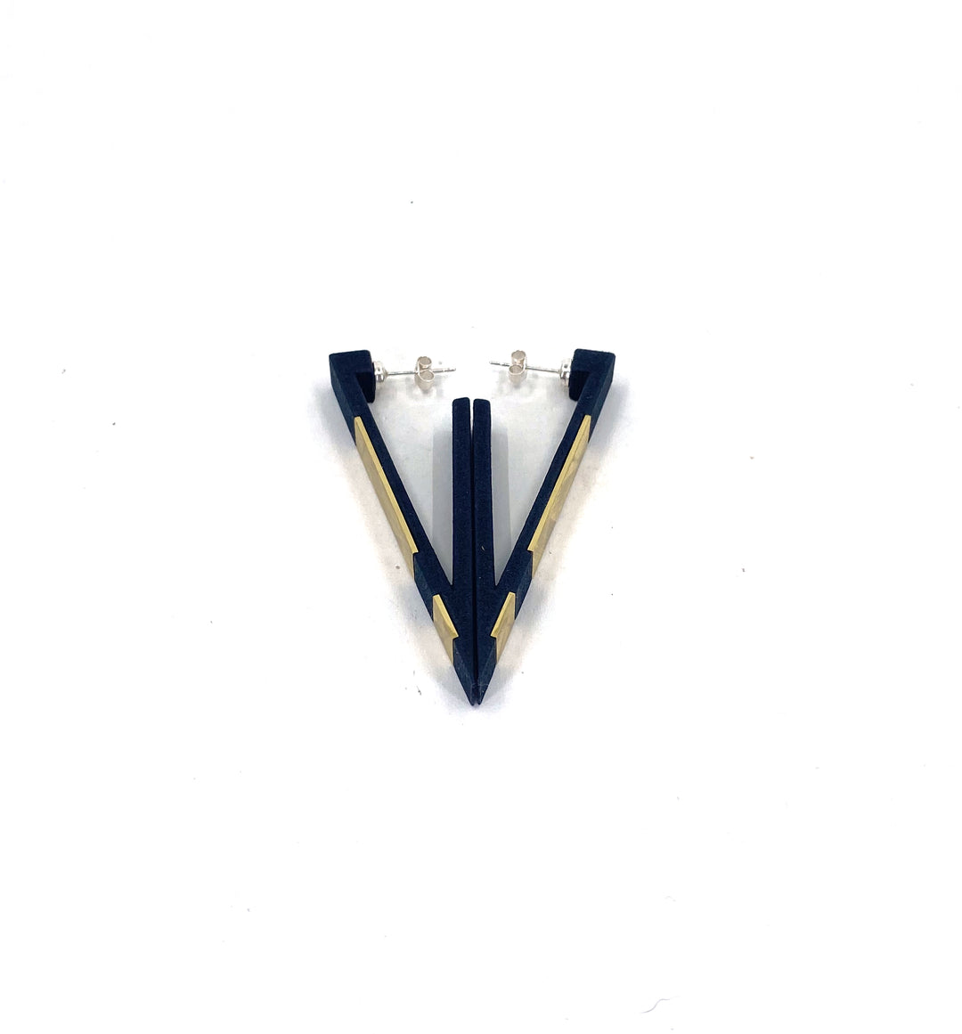 Vibe Incomplete Triangle Earrings