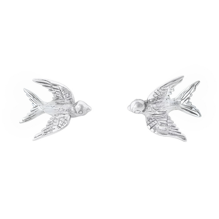 Wildlife Swallow Studs (Silver or Gold)