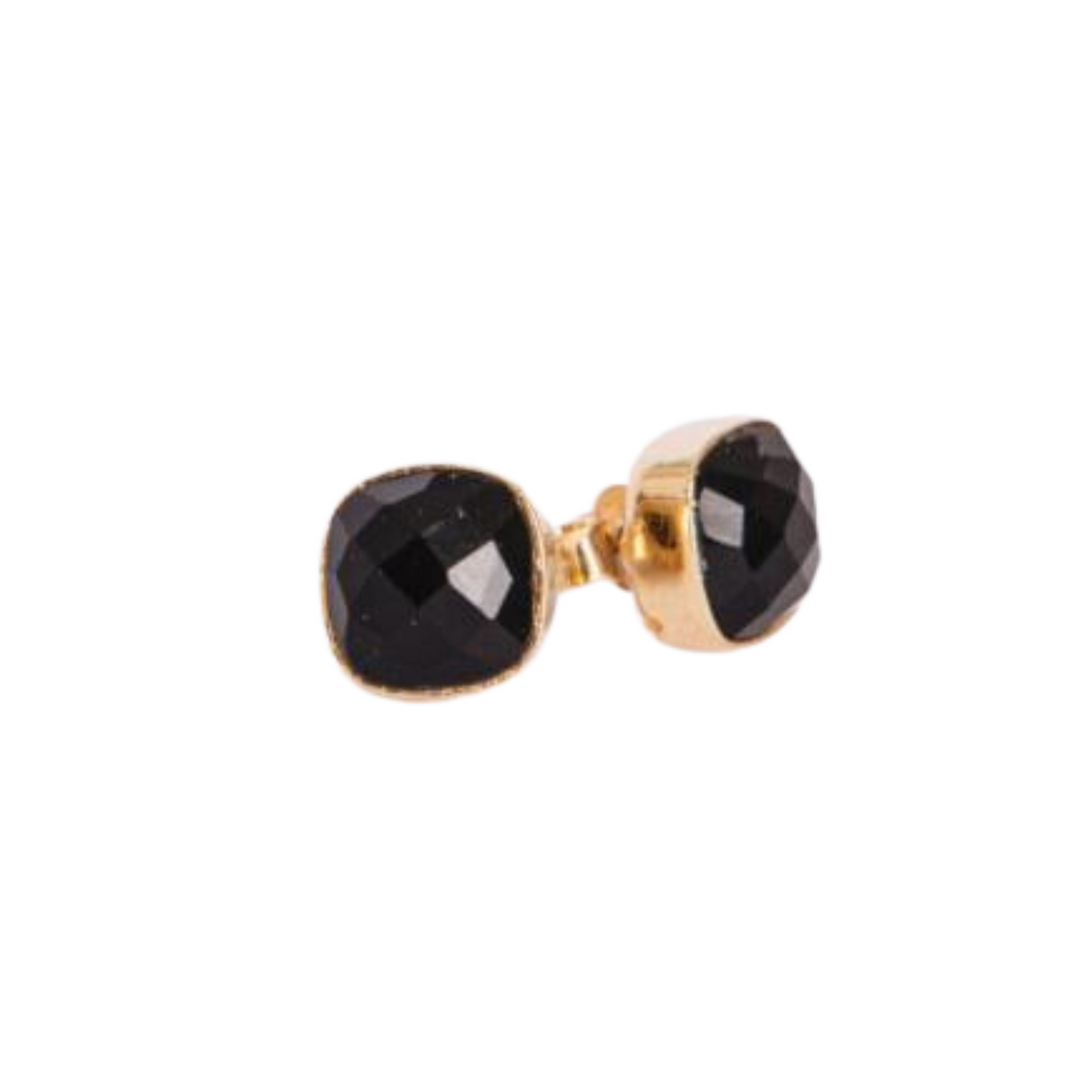 Black Onyx Sold Stud Earrings