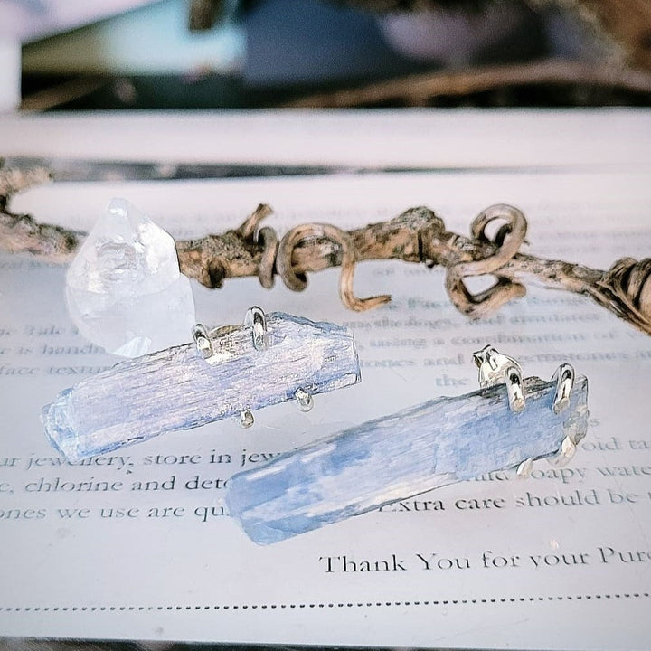 Raw Kyanite Shard Earrings